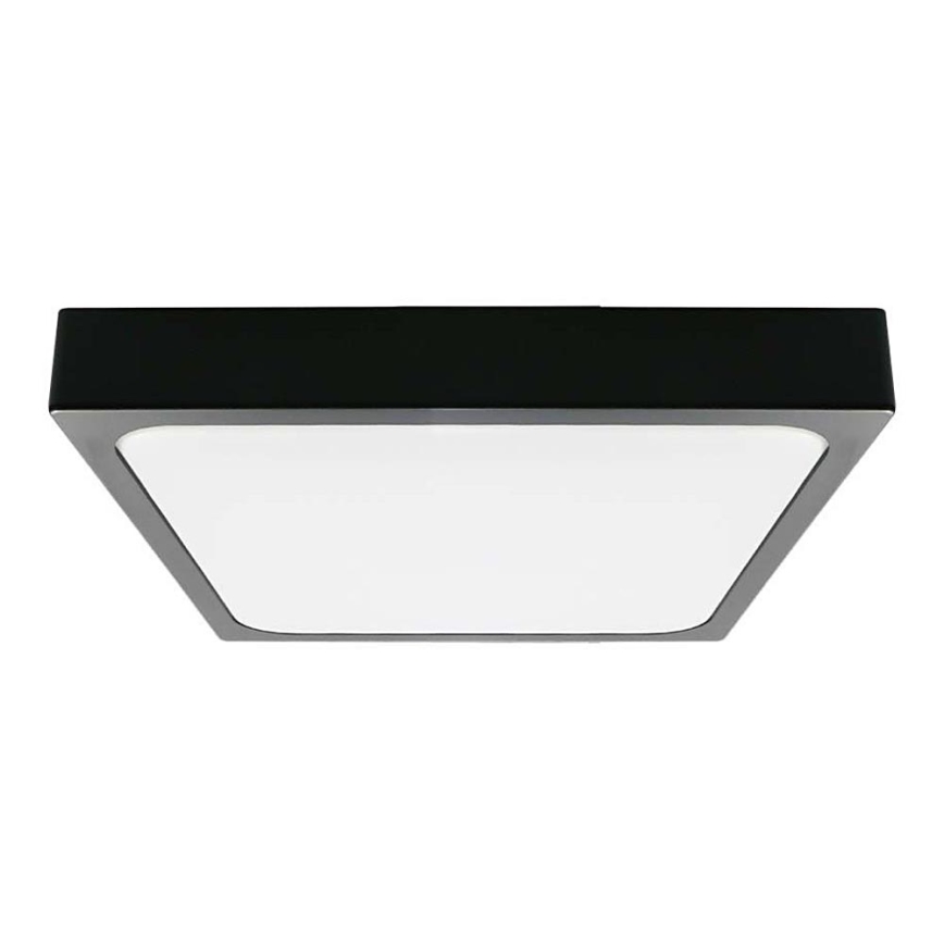 Plafón LED de baño LED/30W/230V 6500K IP44 42x42 cm negro