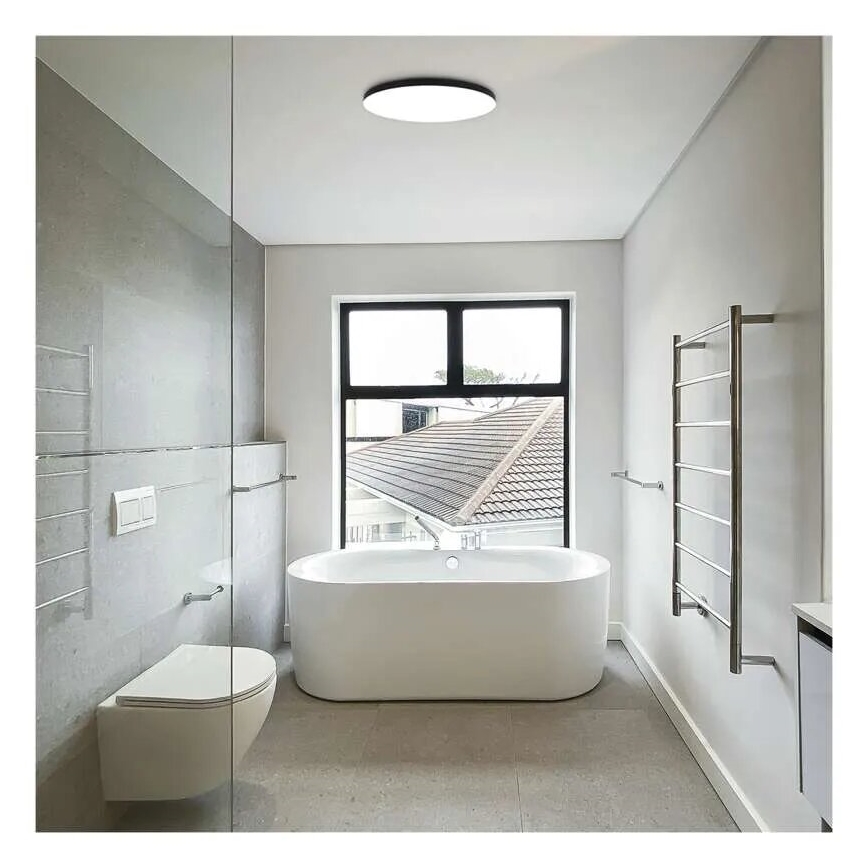 Plafón LED de baño LED/32W/230V 3000/4000/5700K IP55 negro