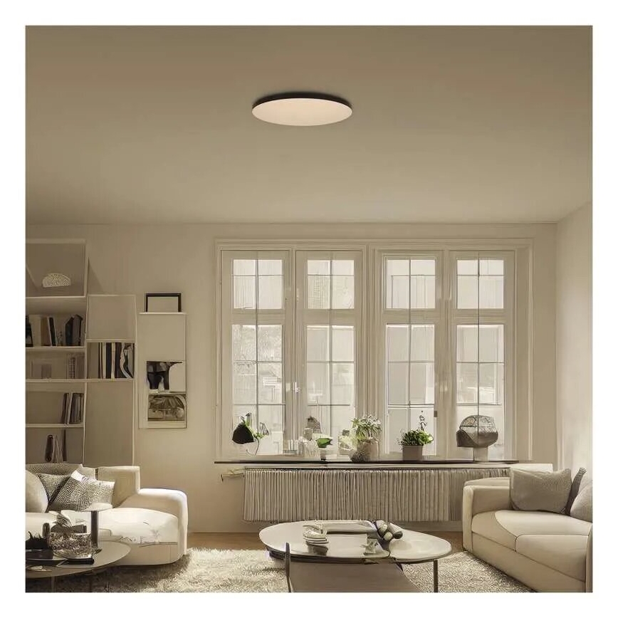 Plafón LED de baño LED/32W/230V 3000/4000/5700K IP55 negro