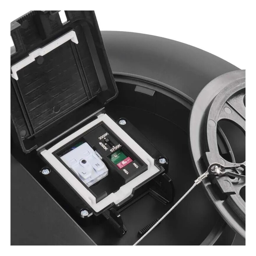 Plafón LED de baño LED/32W/230V 3000/4000/5700K IP55 negro