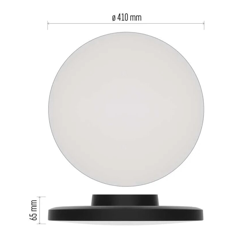 Plafón LED de baño LED/32W/230V 3000/4000/5700K IP55 negro