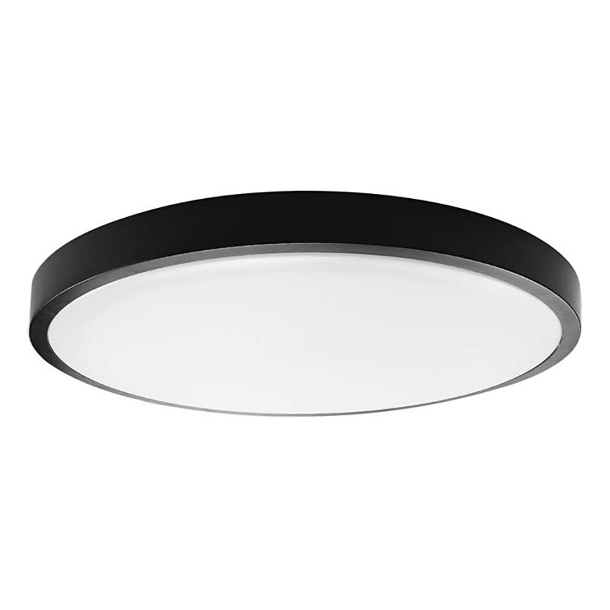 Plafón LED de baño LED/36W/230V 3000K IP44 diá. 29,5 cm negro