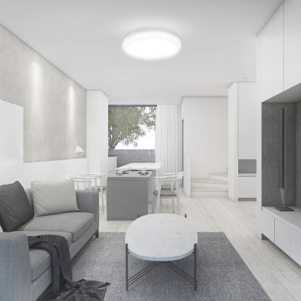 Plafón LED de baño LED/36W/230V 3000K IP44 diá. 35 cm blanco