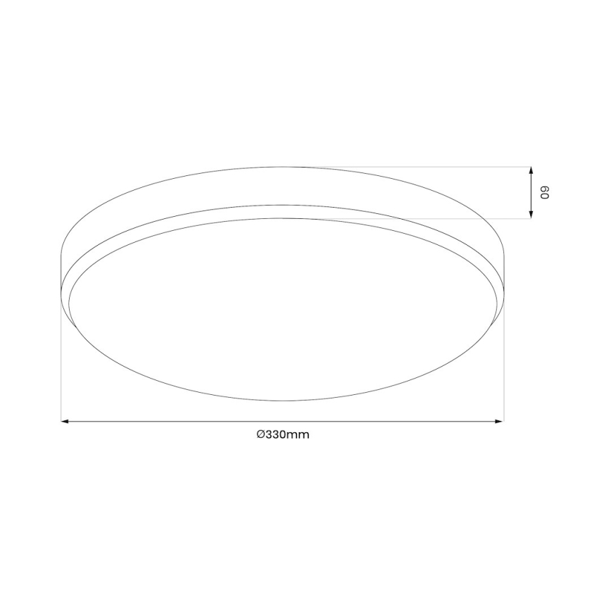 Plafón LED de baño MAYA LED/15W/230V diá. 33 cm IP44 dorado