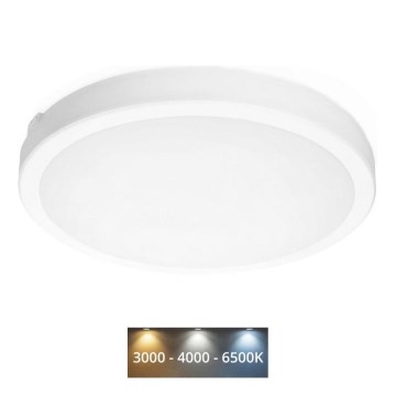 Plafón LED de baño NAIROS LED/36W/230V 3000/4000/6500K IP65 diá. 40 cm blanco