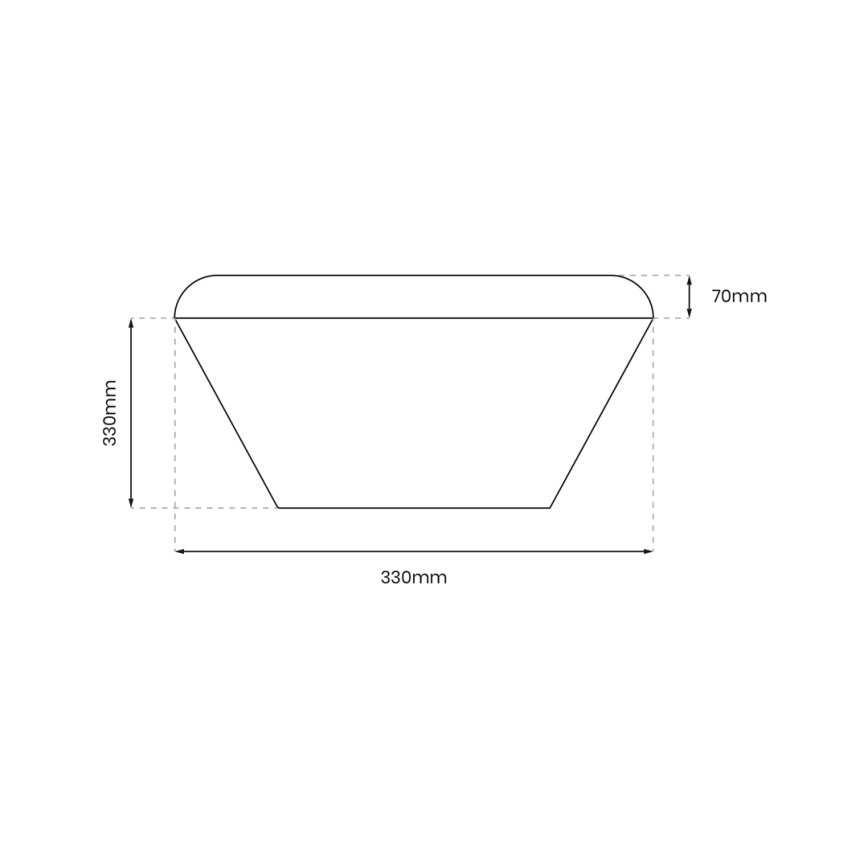 Plafón LED de baño NEMO LED/17W/230V IP44 dorado