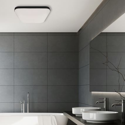 Plafón LED de baño NEMO LED/17W/230V IP44 negro