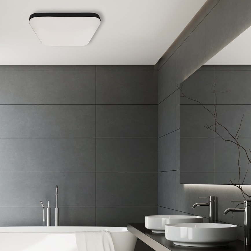 Plafón LED de baño NEMO LED/17W/230V IP44 negro