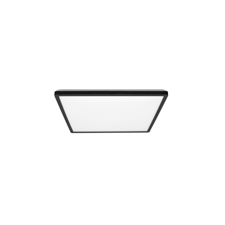 Plafón LED de baño NIVERA LED/12W/230V IP54 3000/4000/6000K 22,5x22,5 cm negro