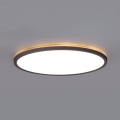 Plafón LED de baño NIVERA LED/12W/230V IP54 3000/4000/6000K diá. 22,5 cm negro