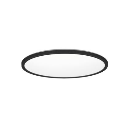 Plafón LED de baño NIVERA LED/12W/230V IP54 3000/4000/6000K diá. 22,5 cm negro