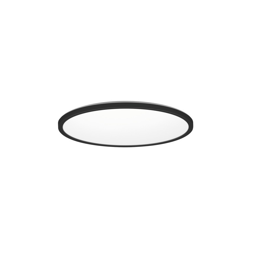 Plafón LED de baño NIVERA LED/12W/230V IP54 3000/4000/6000K diá. 22,5 cm negro