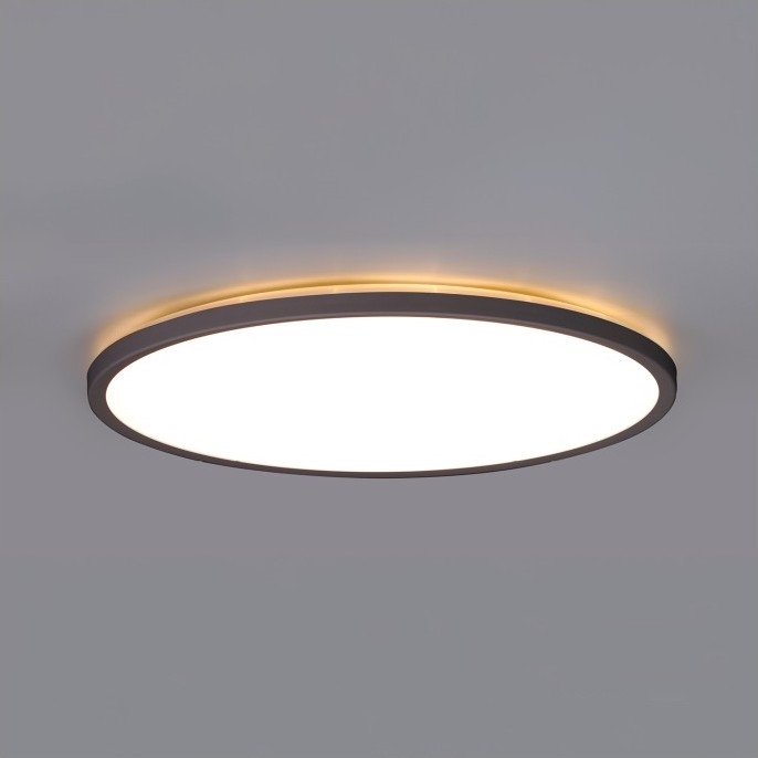 Plafón LED de baño NIVERA LED/24W/230V IP54 3000/4000/6000K diá. 30 cm negro