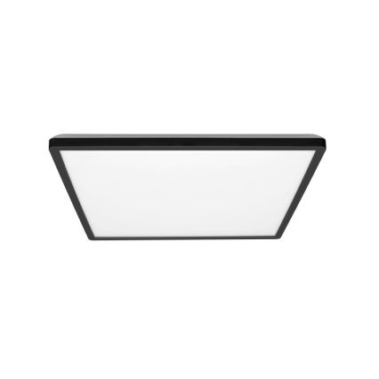 Plafón LED de baño NIVERA LED/24W/230V IP54 3000/4000/6000K 30x30 cm negro