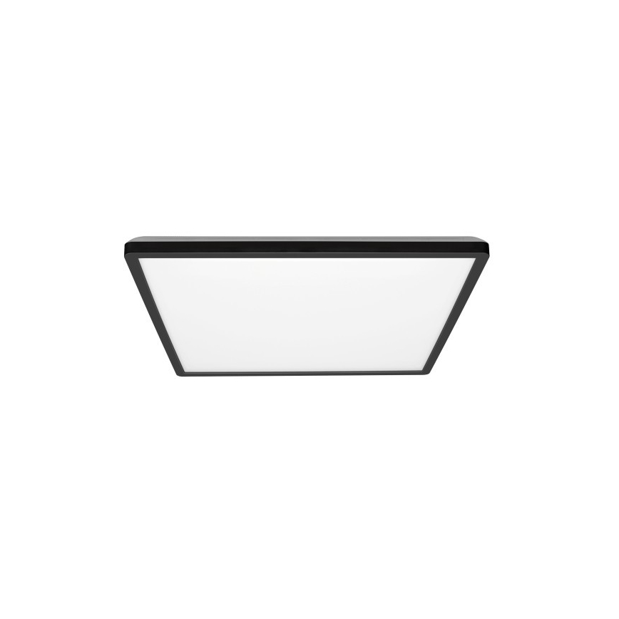 Plafón LED de baño NIVERA LED/24W/230V IP54 3000/4000/6000K 30x30 cm negro