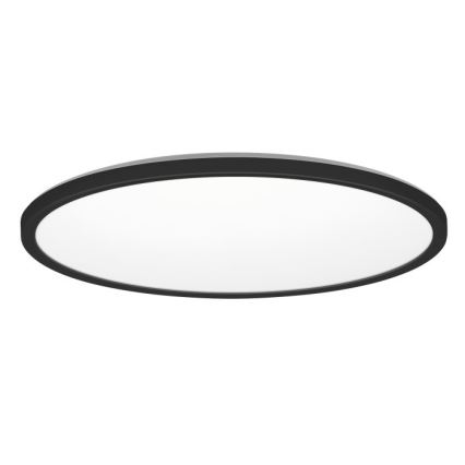 Plafón LED de baño NIVERA LED/32W/230V IP54 3000/4000/6000K diá. 42 cm negro