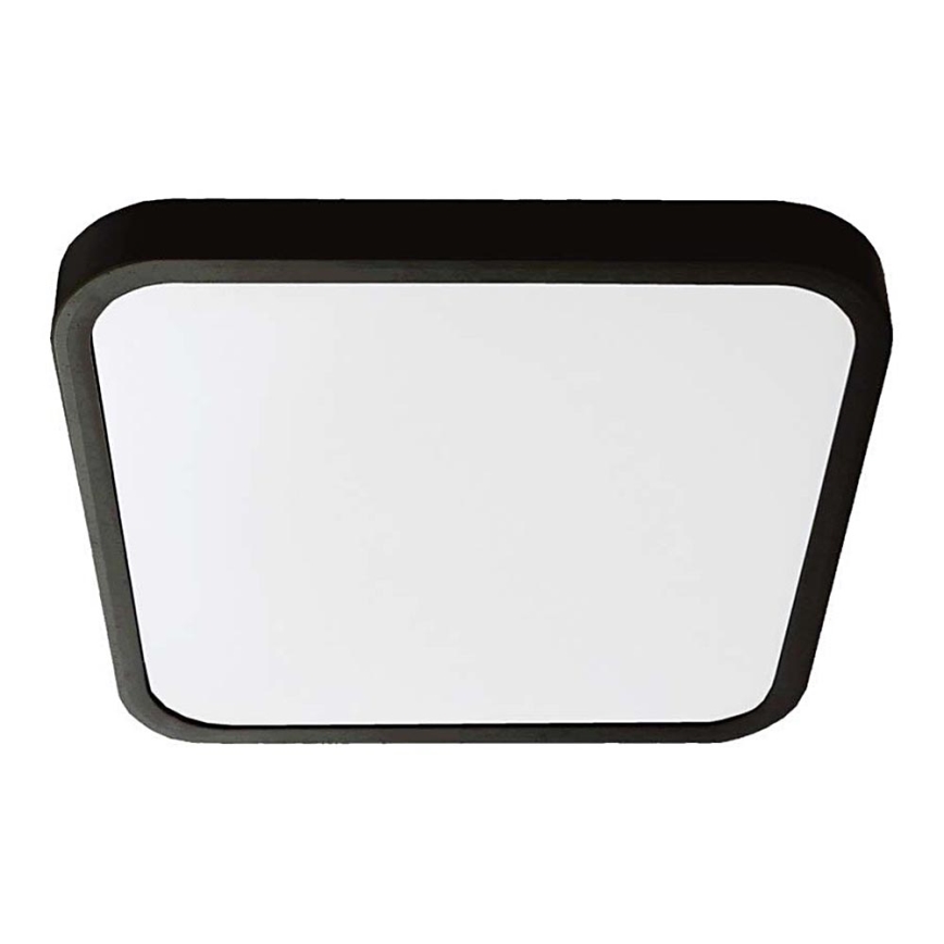 Plafón LED de baño SAMSUNG CHIP LED/24W/230V IP44 6500K 29x29 cm negro
