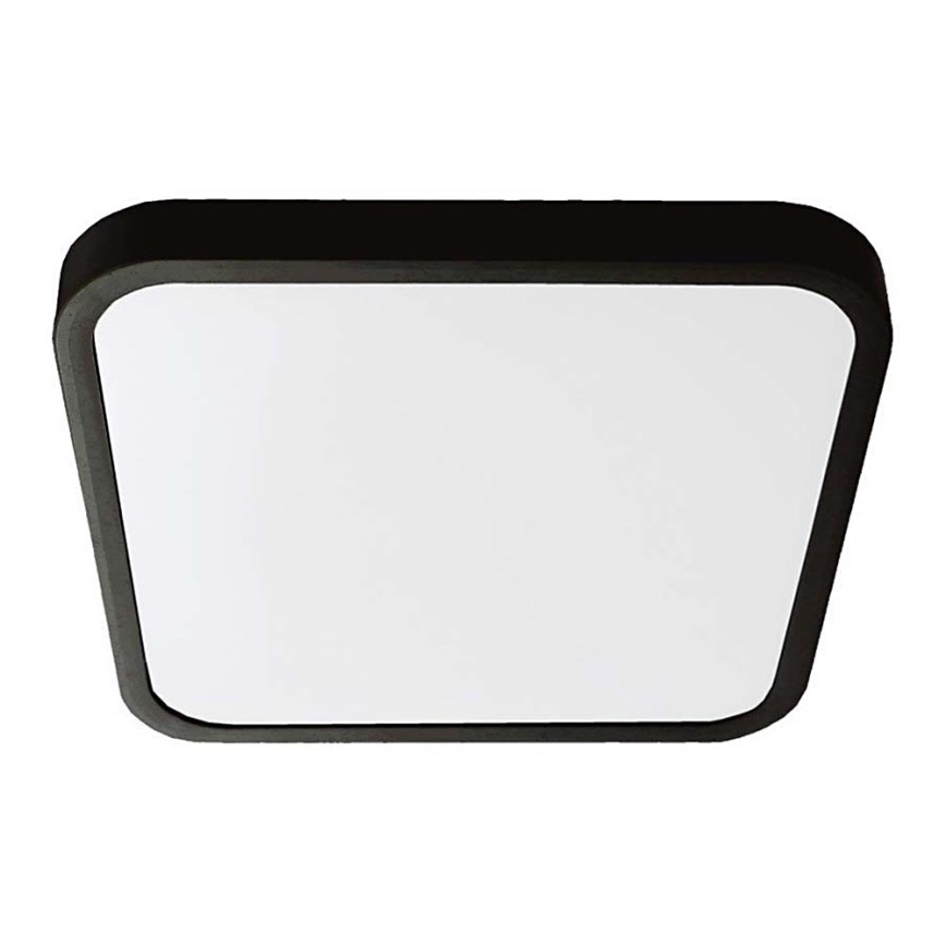 Plafón LED de baño SAMSUNG CHIP LED/48W/230V IP44 3000K 42x42 cm negro