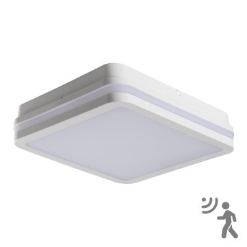 Plafón LED de exterior con sensor BENO LED/24W/230V 4000K blanco IP54