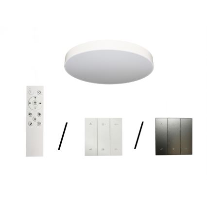 Plafón LED de techo 135 W/230 V 3000/4000/6500 K Ø 80 cm blanco