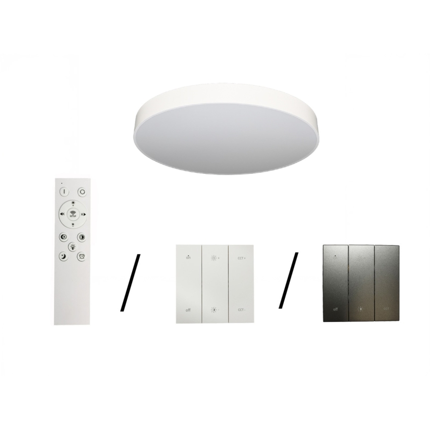 Plafón LED de techo 135 W/230 V 3000/4000/6500 K Ø 80 cm blanco