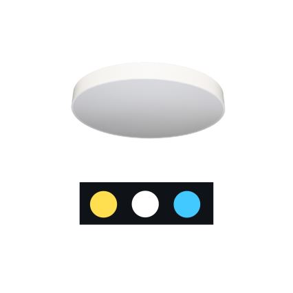 Plafón LED de techo 135 W/230 V 3000/4000/6500 K Ø 80 cm blanco