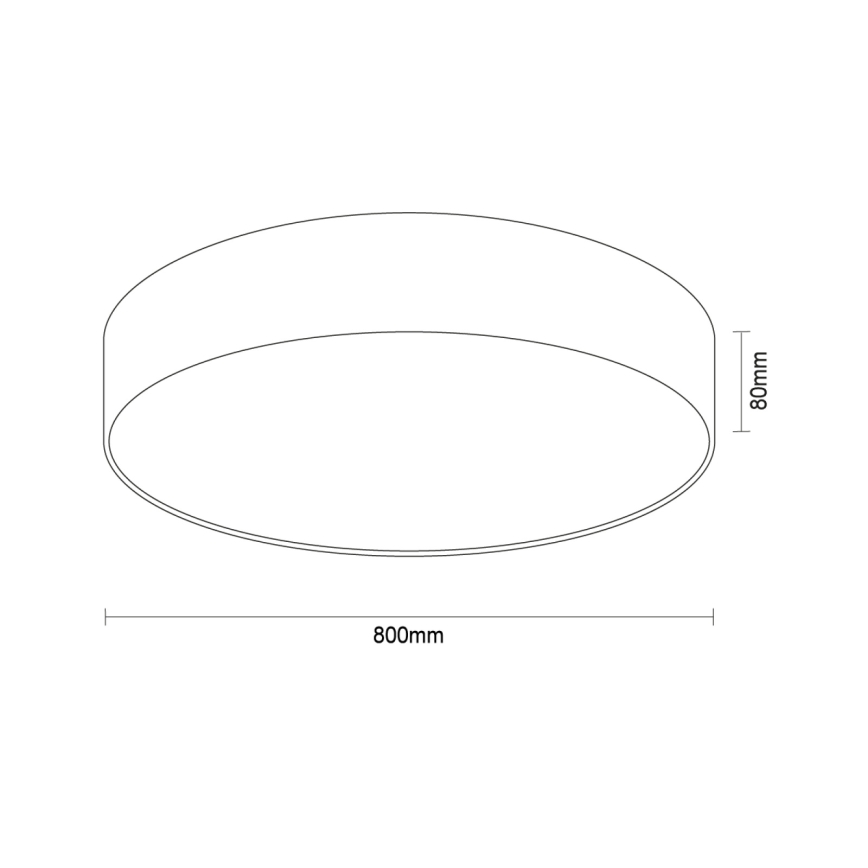 Plafón LED de techo 135 W/230 V 3000/4000/6500 K Ø 80 cm blanco