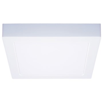 Plafón LED de techo, 18W/230V, 3000/4000/6000K, 22,5x22,5 cm, blanco