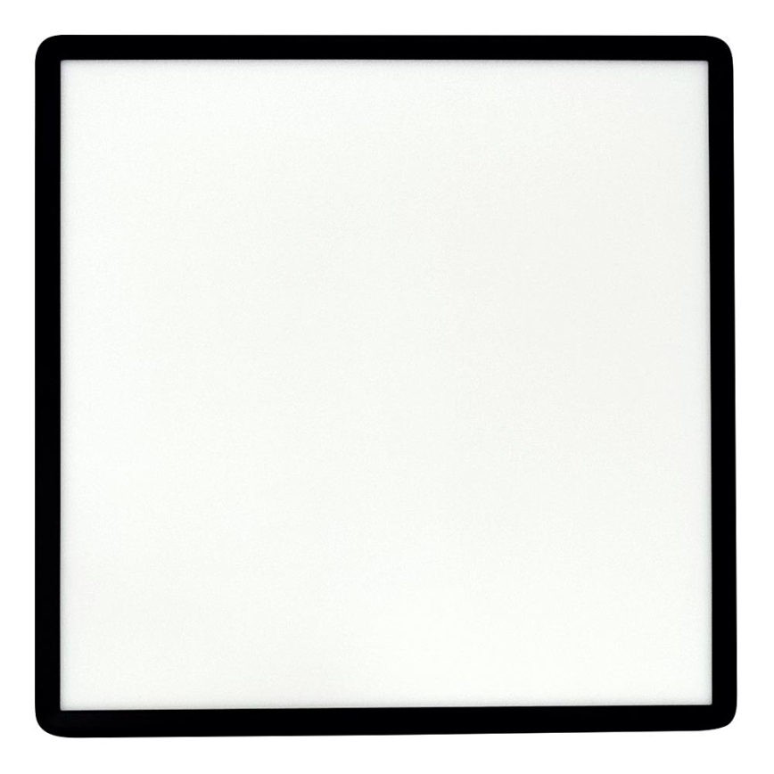 Plafón LED de techo 40W, 230V, 3000/4000/6500K, 50 x 50 cm, negro