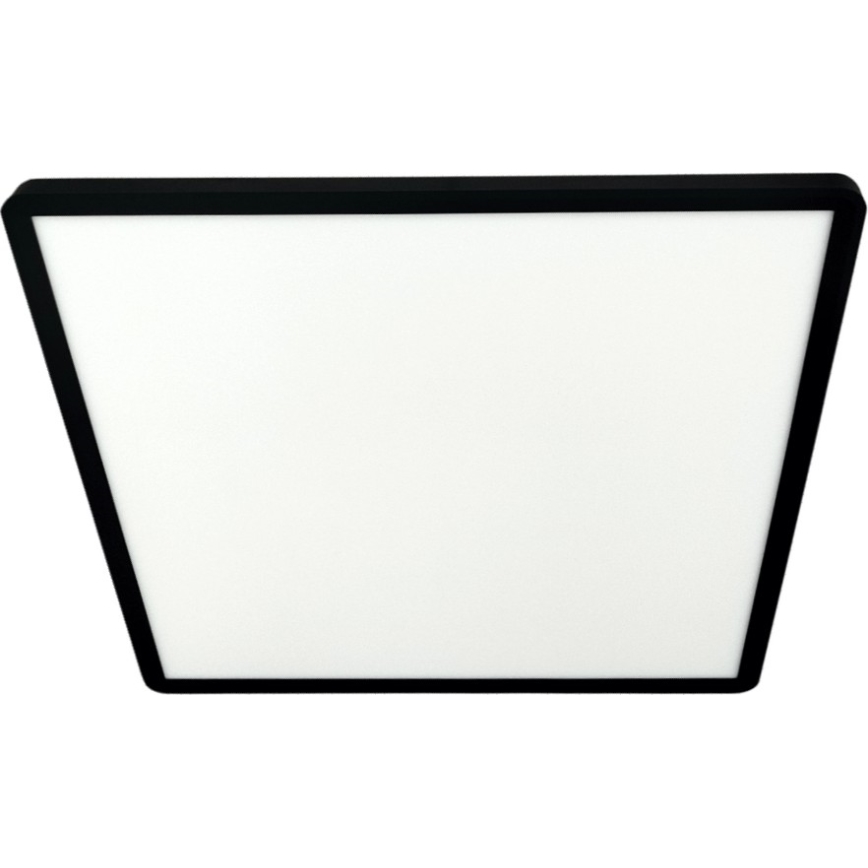 Plafón LED de techo 40W, 230V, 3000/4000/6500K, 50 x 50 cm, negro