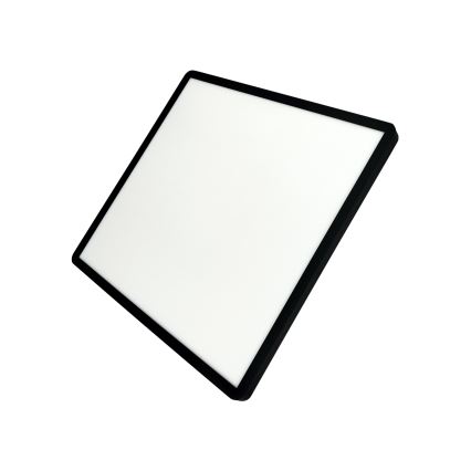 Plafón LED de techo 40W, 230V, 3000/4000/6500K, 50 x 50 cm, negro