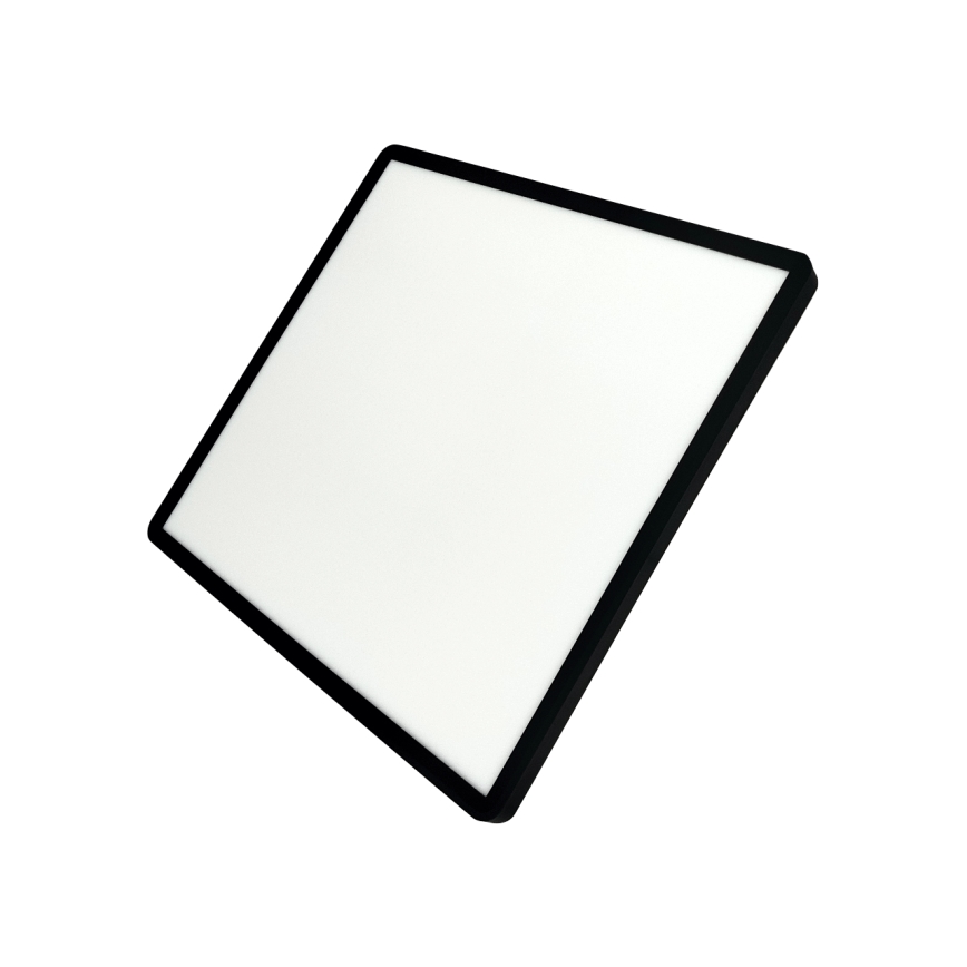 Plafón LED de techo 40W, 230V, 3000/4000/6500K, 50 x 50 cm, negro