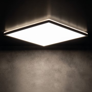 Plafón LED de techo AZPO LED/22W/230V 3000/4000/6000K 42x42 cm IP54 negro