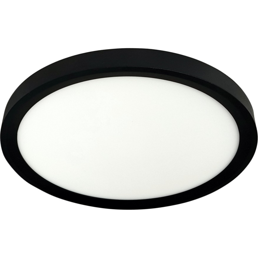 Plafón LED de techo LED/18W/230V 3000/4000/6500K Ø 23 cm negro