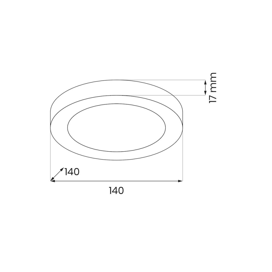 Plafón LED EVORA LED/6W/230V 3000/4000/6000K Ø 14 cm blanco