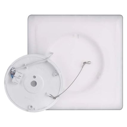 Plafón LED FLORI LED/18W/230V 4000K negro 29x29 cm