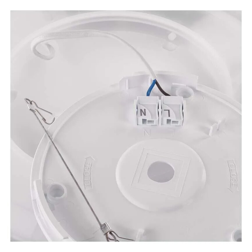 Plafón LED FLORI LED/22W/230V 4000K negro diá. 42 cm