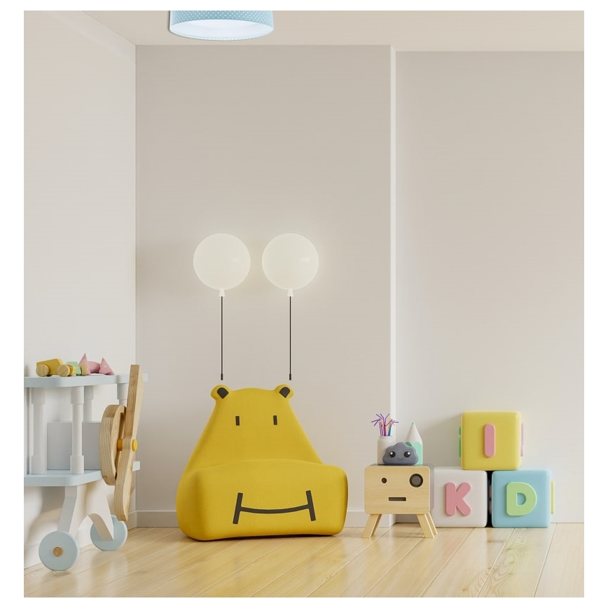 Plafón LED infantil GALAXY KIDS LED/24W/230V puntos turquesa/blanco