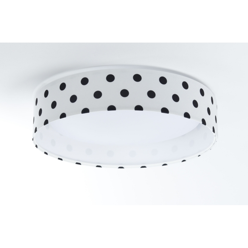 Plafón LED infantil GALAXY KIDS LED/24W/230V puntos blanco/negro