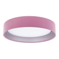 Plafón LED GALAXY LED/24W/230V d. 44 cm rosa/plata