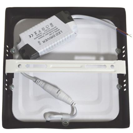 Plafón LED GERRY LED/12W/230V 4000K negro