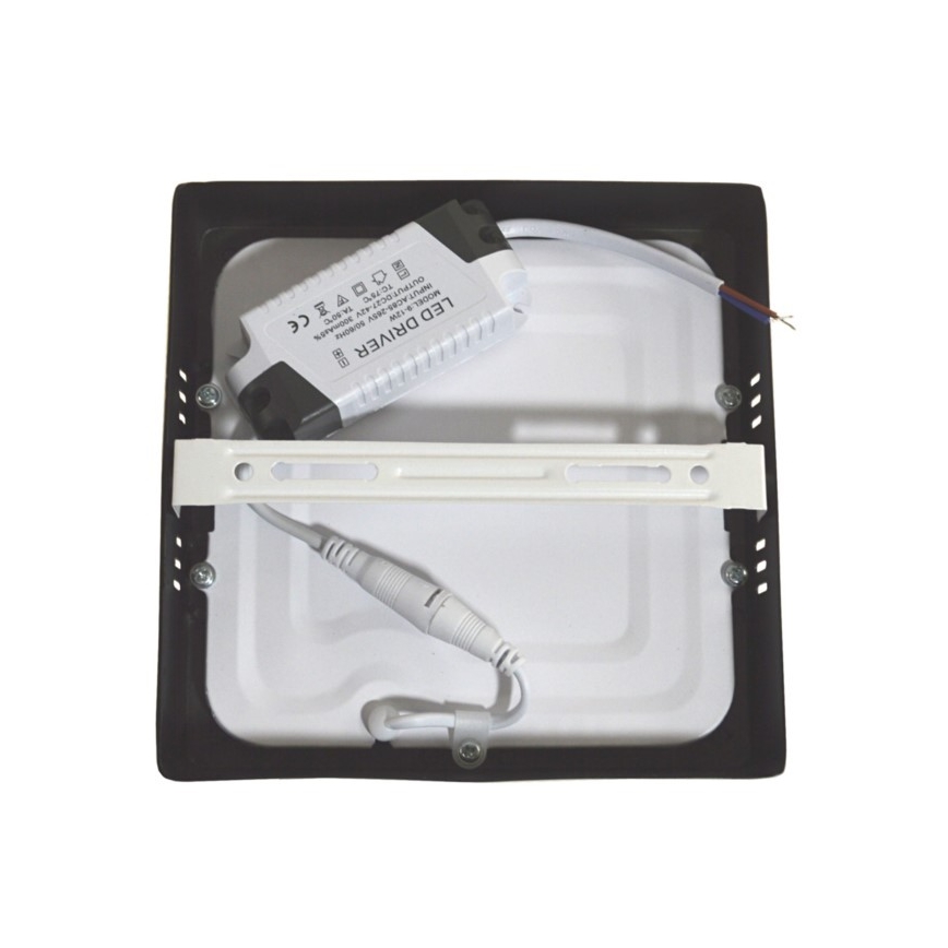 Plafón LED GERRY LED/12W/230V 4000K negro
