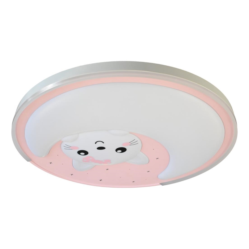 Plafón LED infantil MOONCAT LED/34W/230V rosa