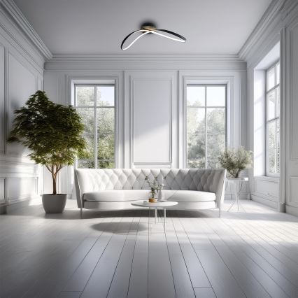 Plafón LED INFINITY LED/21W/230V negro