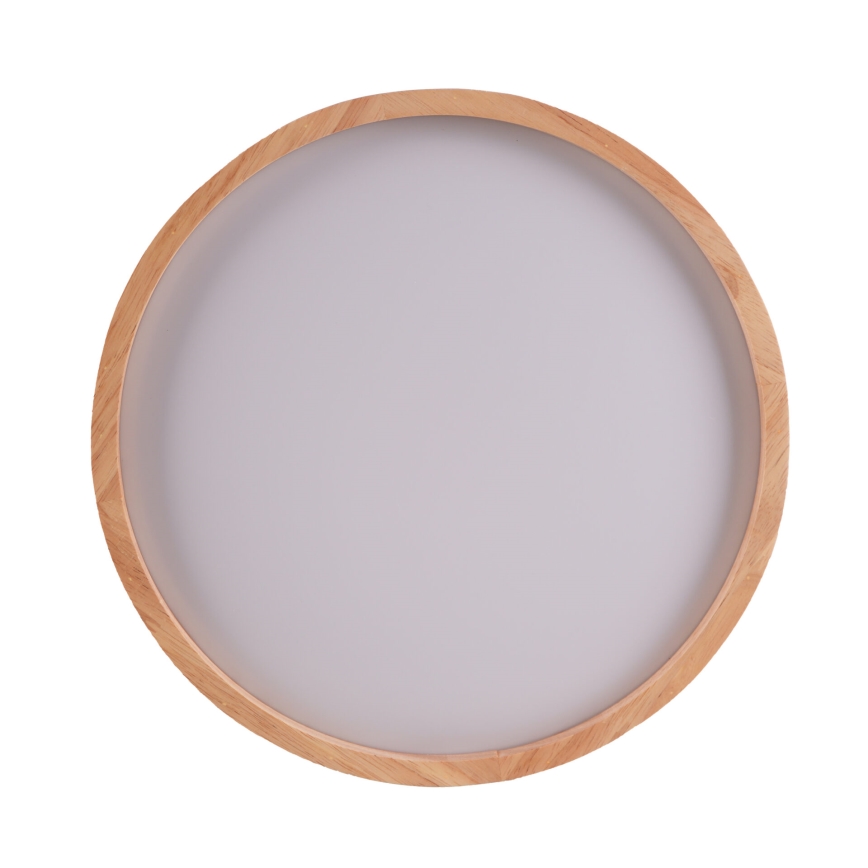 Plafón LED JANUSZ LED/12W/230V diá. 27 cm IP44 roble