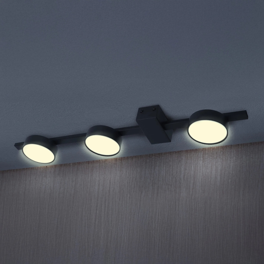 Plafón LED JOY 3xGX53/6W/230V negro
