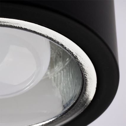 Plafón LED JUPITER 1xE27/6W/230V 120x98 mm negro