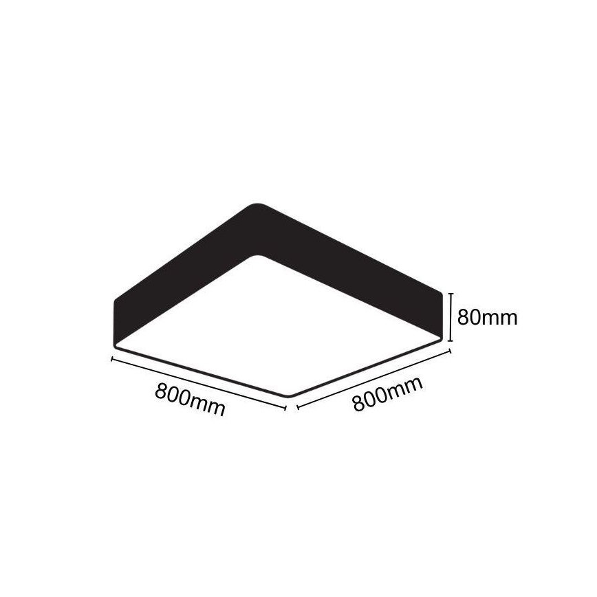 Plafón LED LED/110W/230V 4000K 80x80 cm