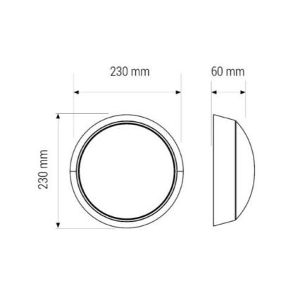 Plafón LED LED/11W/230V IP40