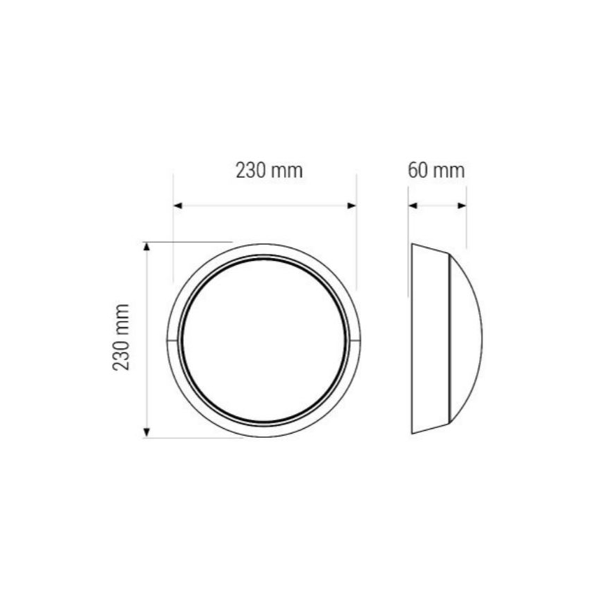 Plafón LED LED/11W/230V IP40